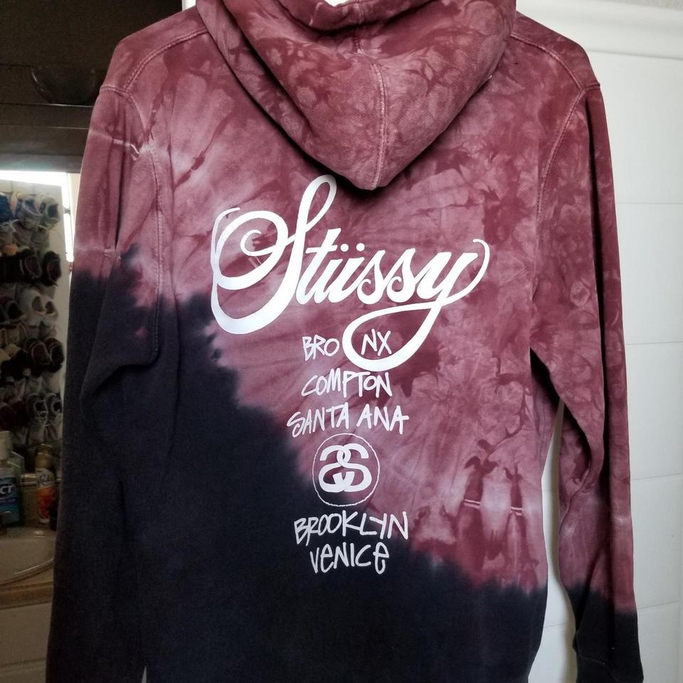 Stussy tie store dye sweatshirt