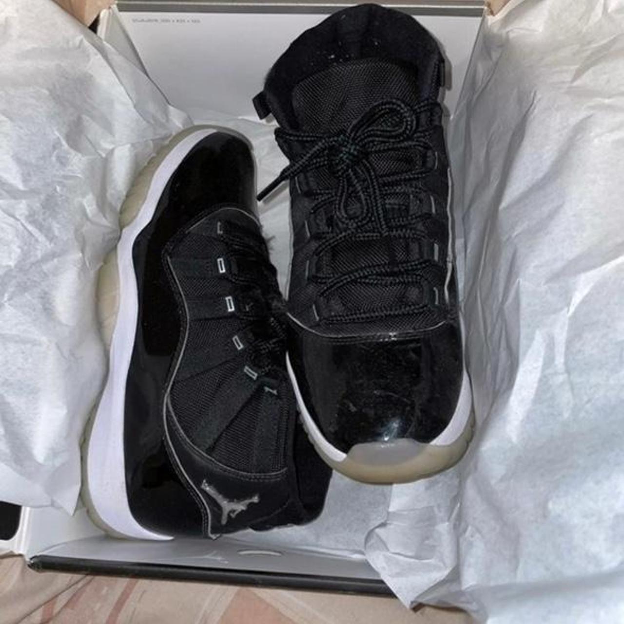 Jordan 11 Jubilee Colour: Black/White Condition:... - Depop