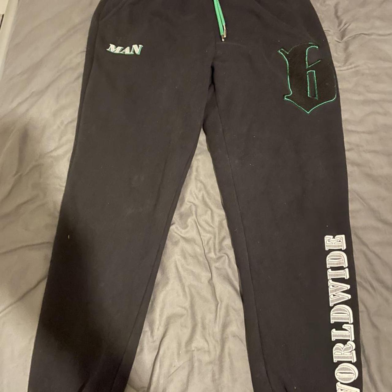 Boohoo Men's Black Joggerstracksuits Depop