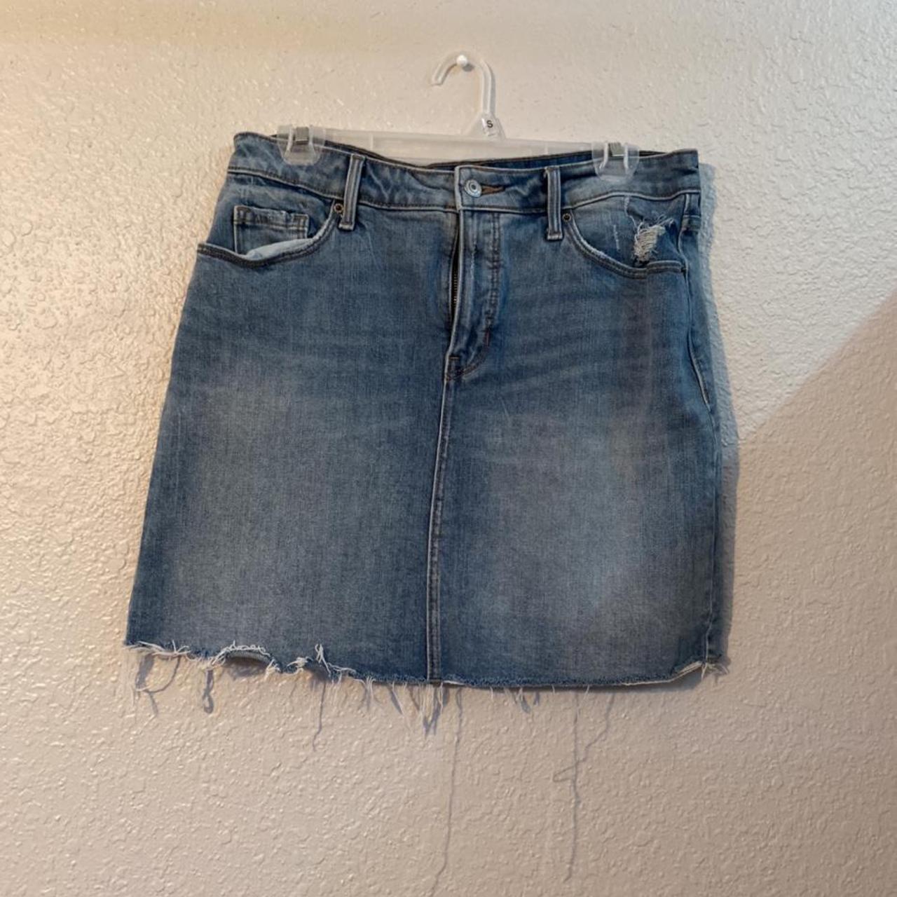 Denim jean skirt. Never been worn without tags in... - Depop