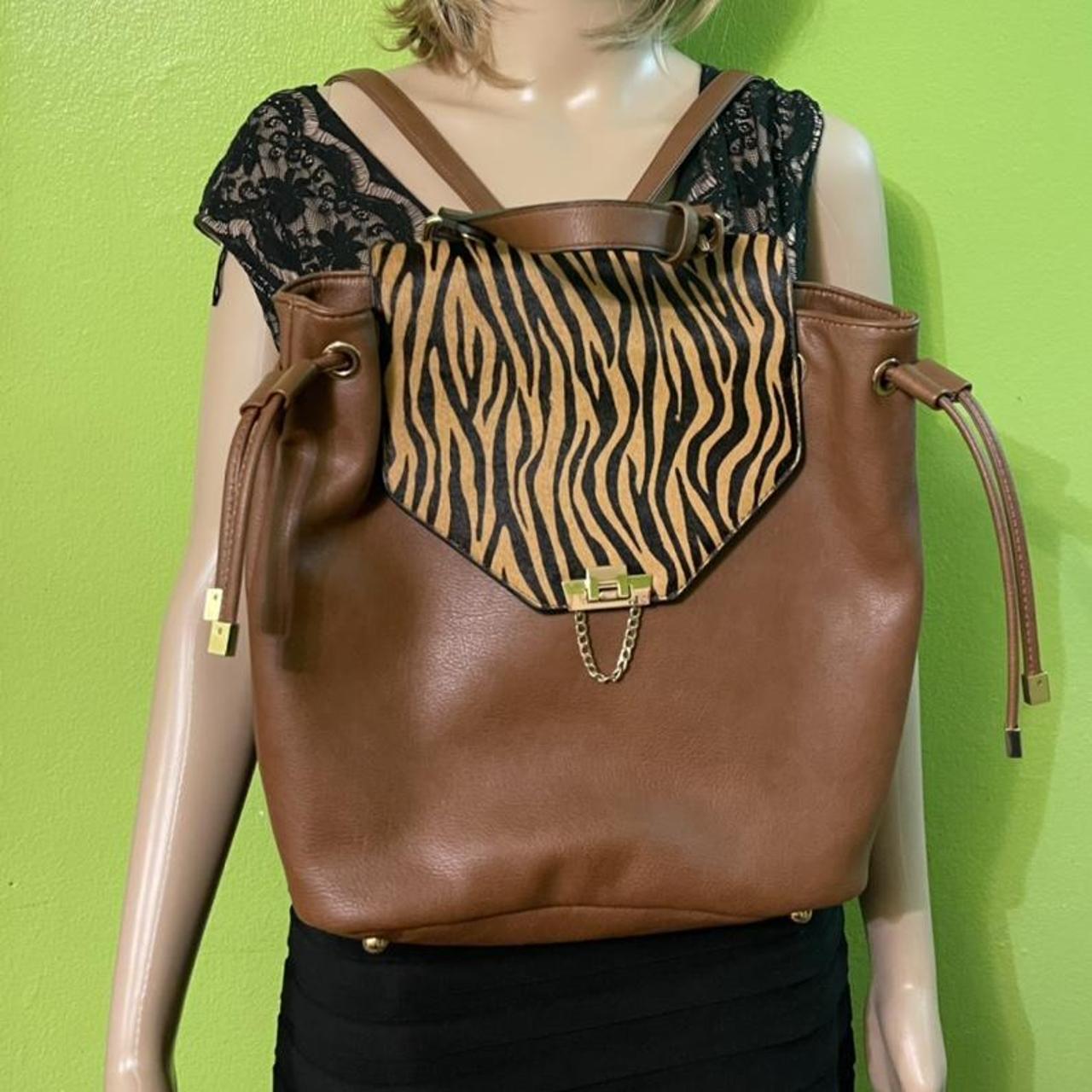 Dune leopard print on sale backpack