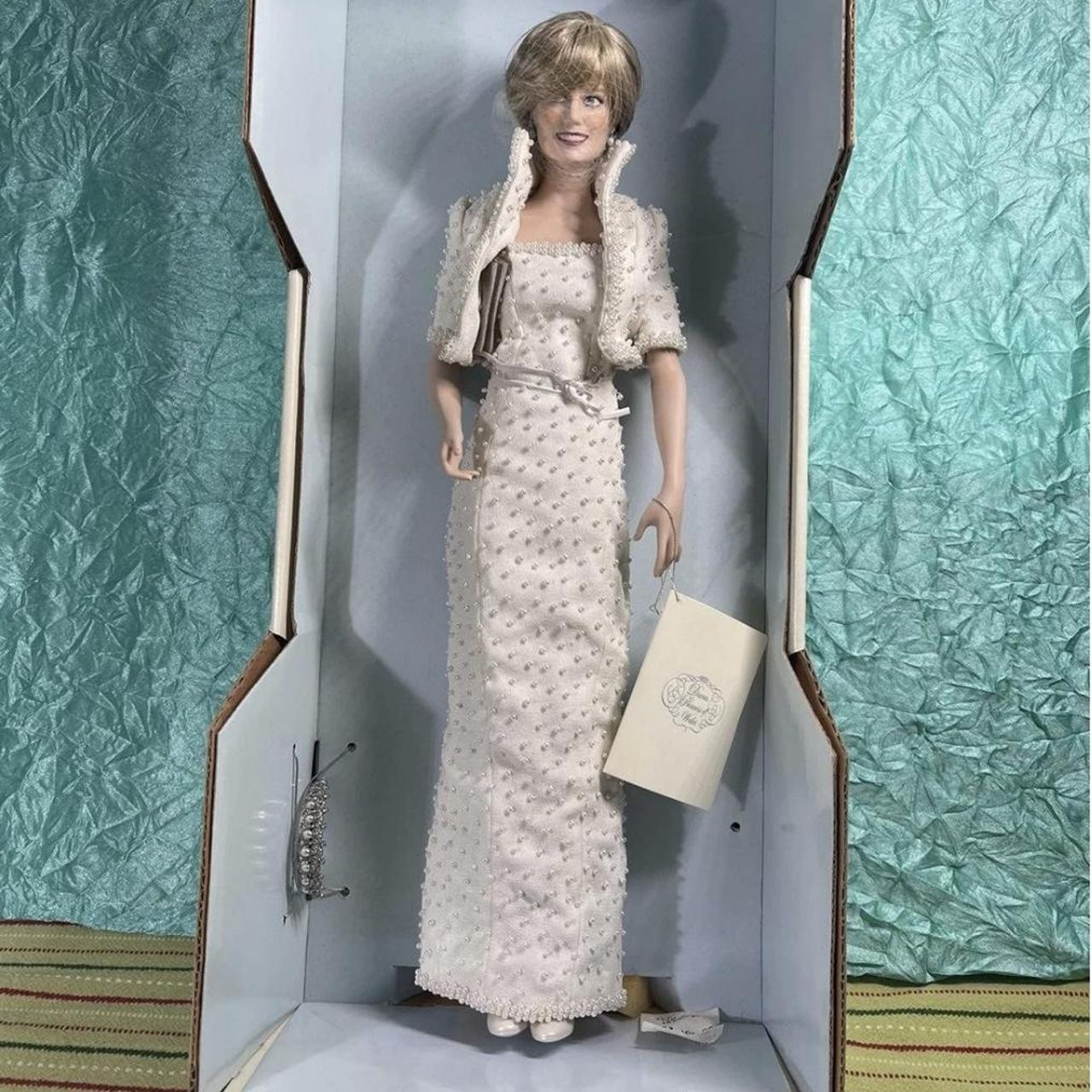 Franklin Mint Porcelain Doll Diana Princess Of Wales... - Depop