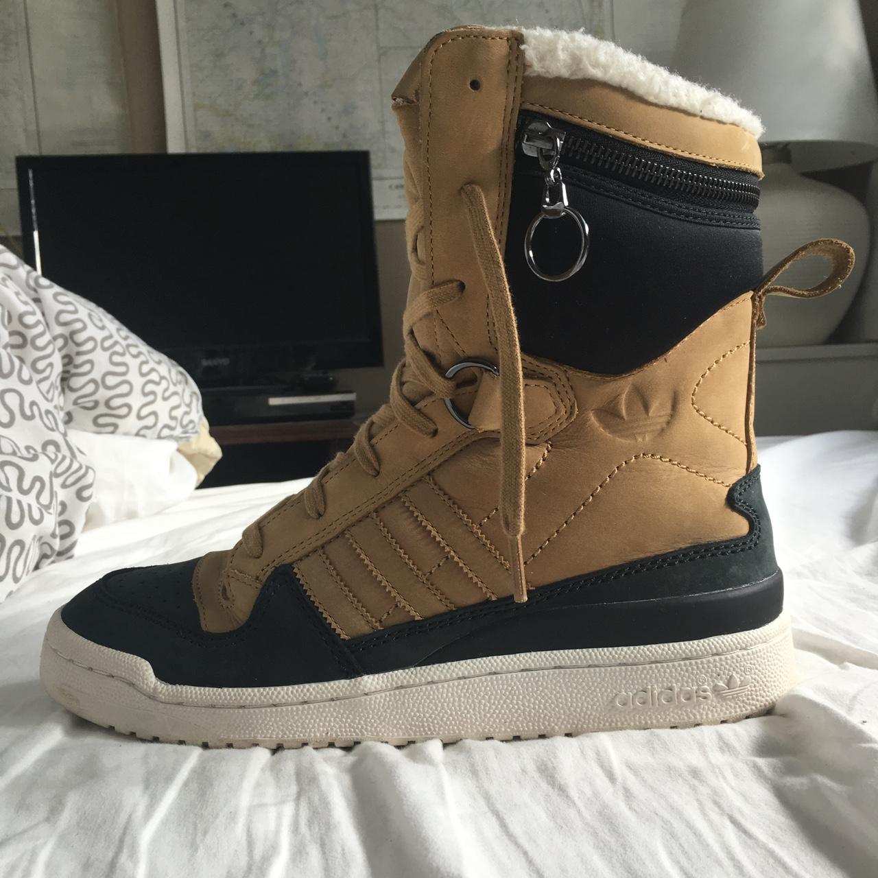 Adidas x Jeremy Scott Tall boy winter boots. Never - Depop Adidas x Jeremy Scott Tall boy winter boots. Never - Depop