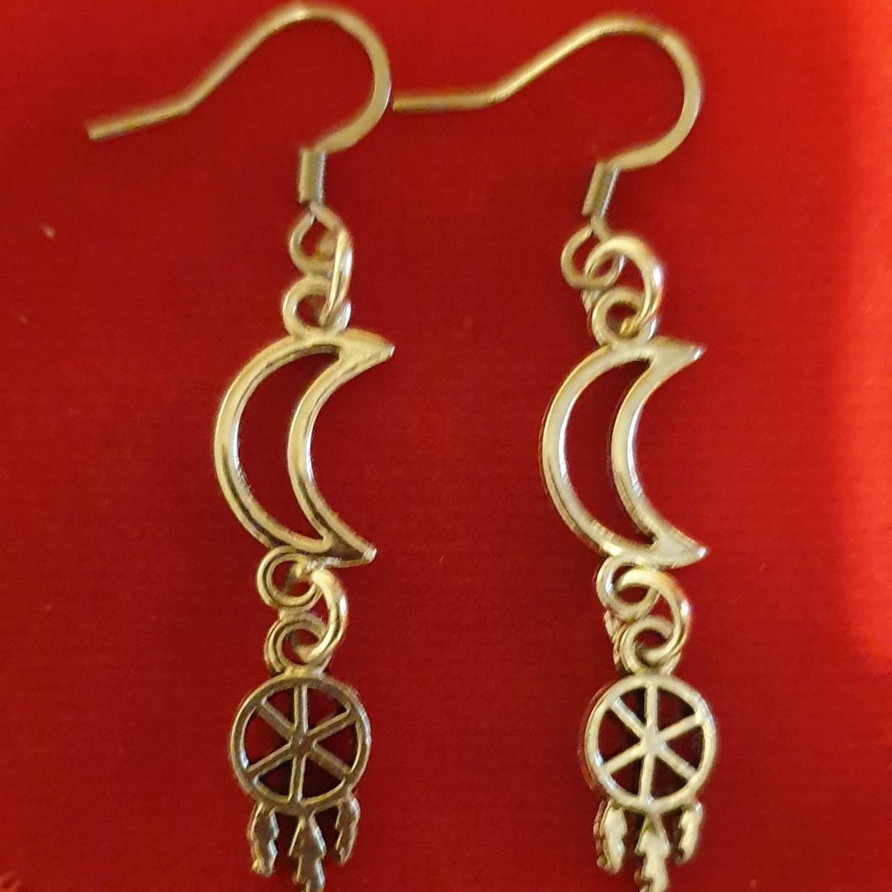 Product Image 1 - Earrings
Moon and Dream catcher or
Moon