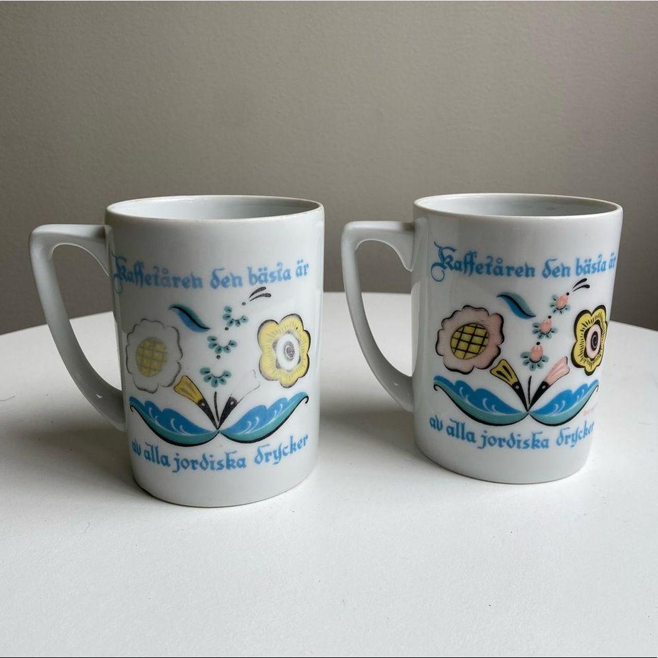 Set of two antique vintage Berggren coffee mugs.... - Depop