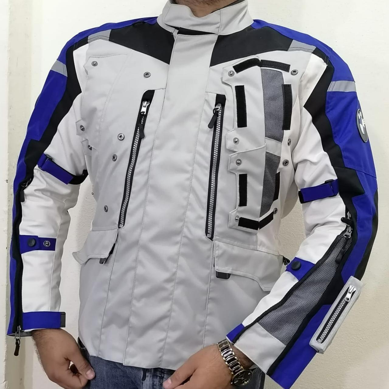 BMW Motorrad Rallye Gray Blue Jacket Men s. Depop