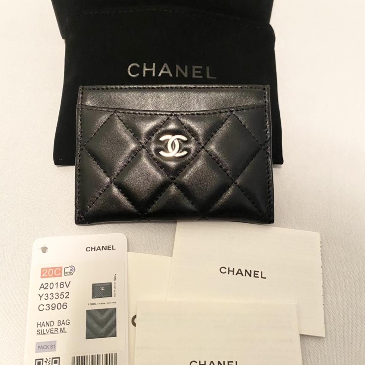 used chanel card holder