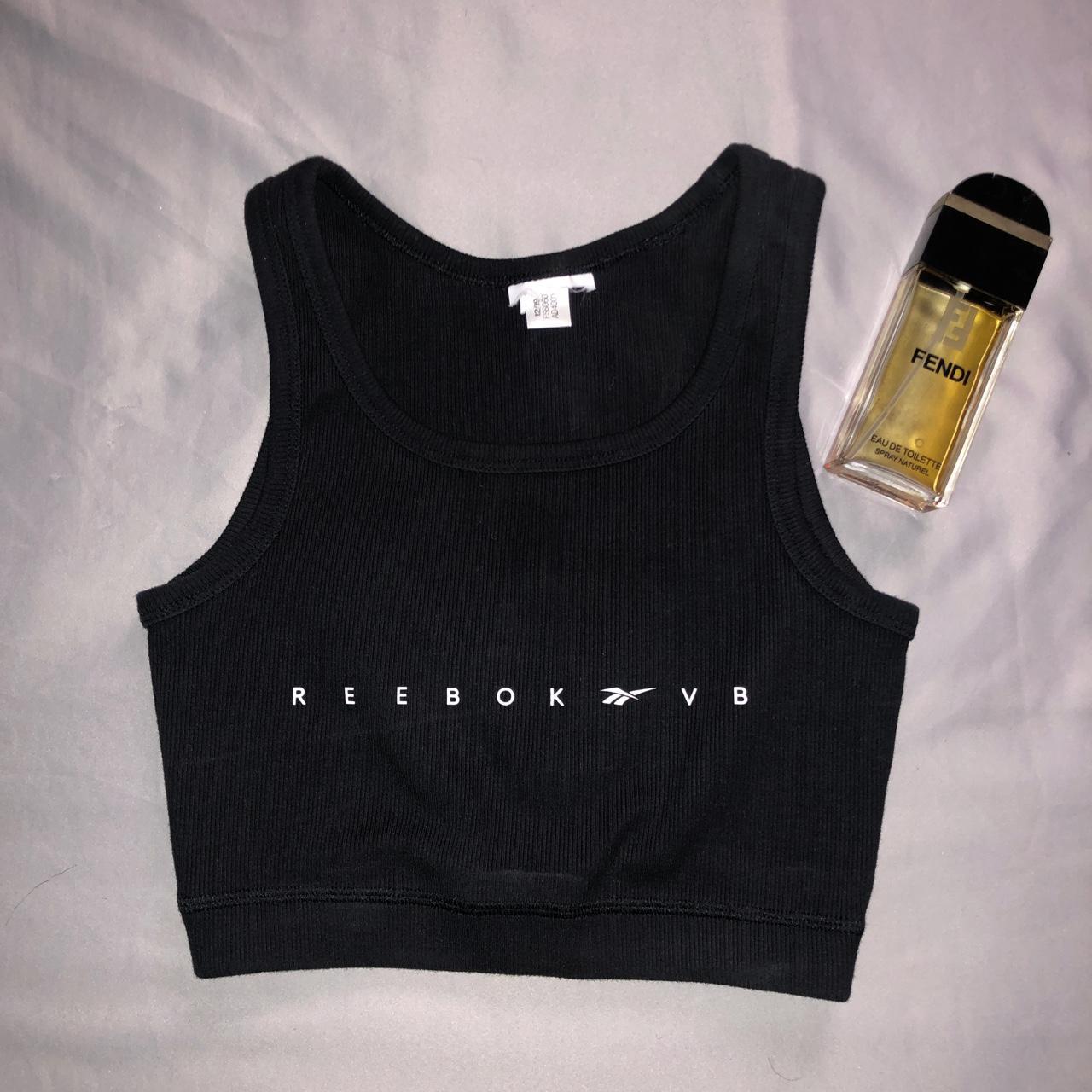 Reebok VB victoria beckham black sports gym bra - Depop