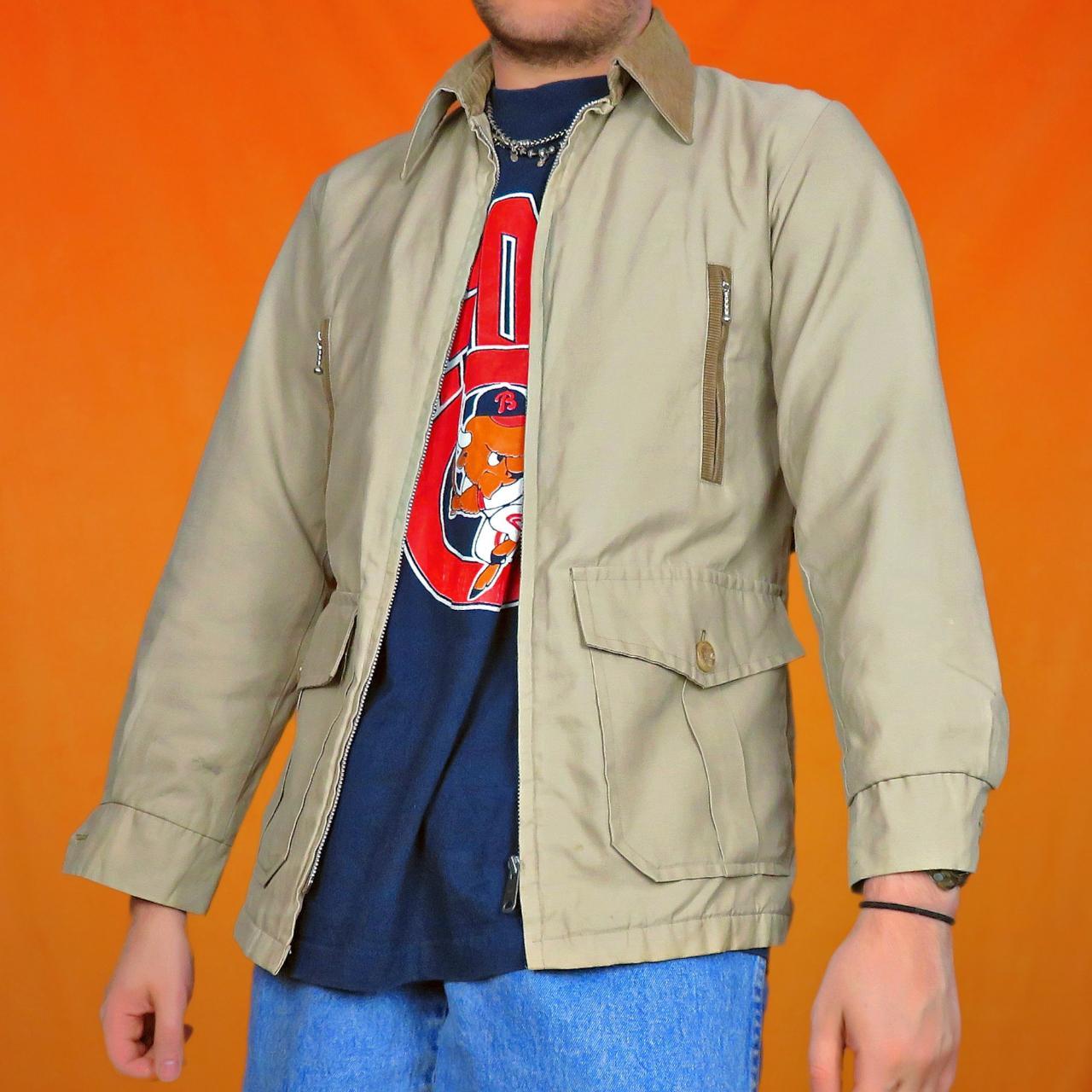 Men's Cream Jacket Depop