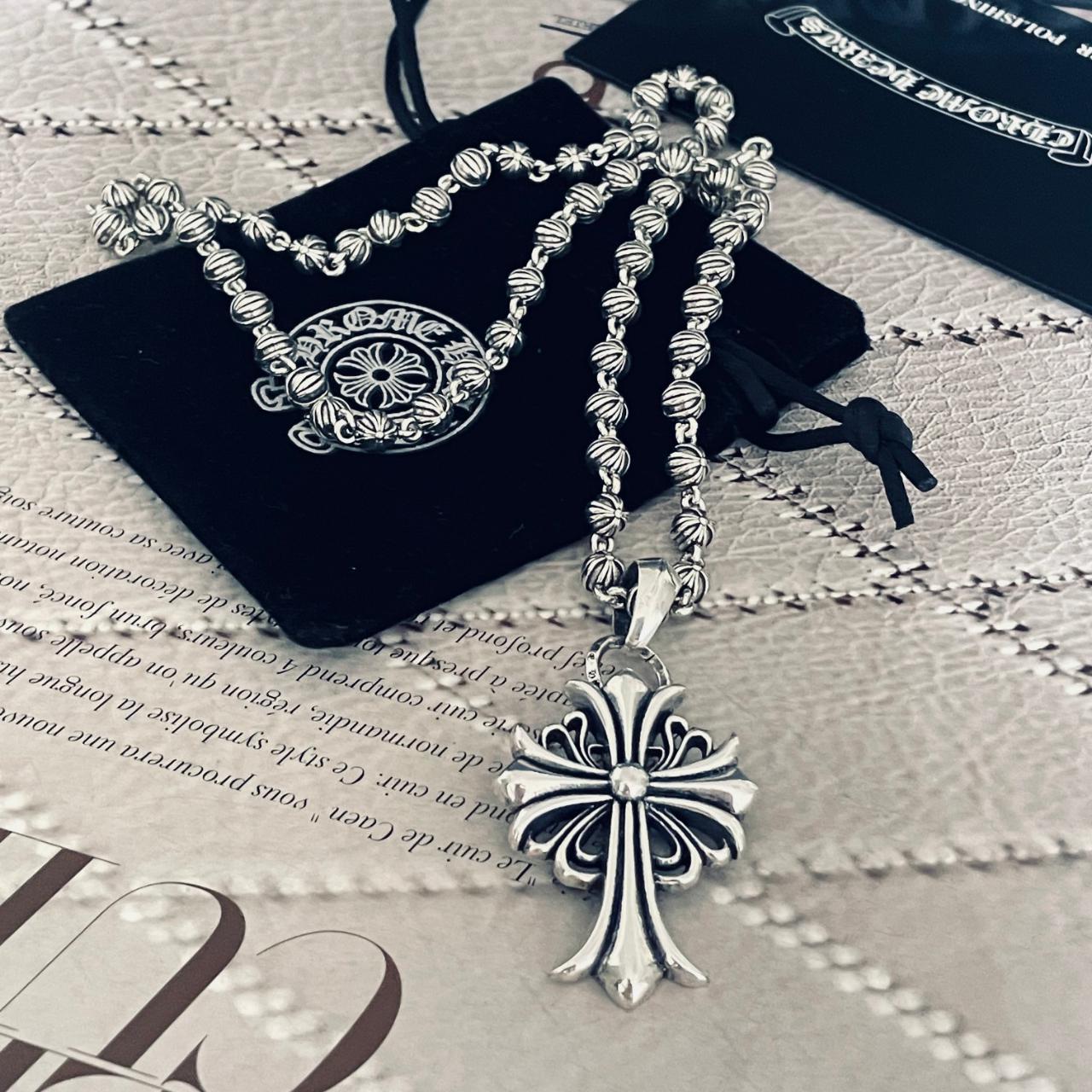 小物 Chrome Hearts Necklace Authentic [Chrome Hearts] Angel Medallion Necklace V1 FU