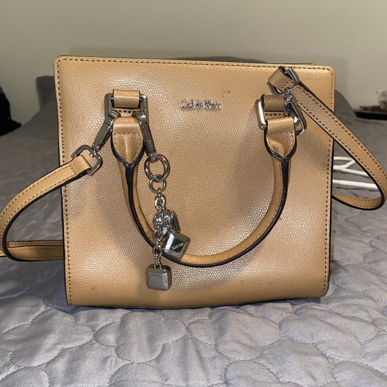 Calvin klein tan purse sale