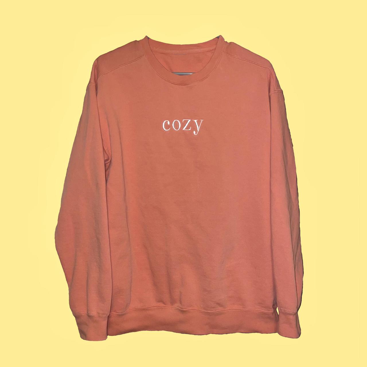 Salmon colored online sweatshirt