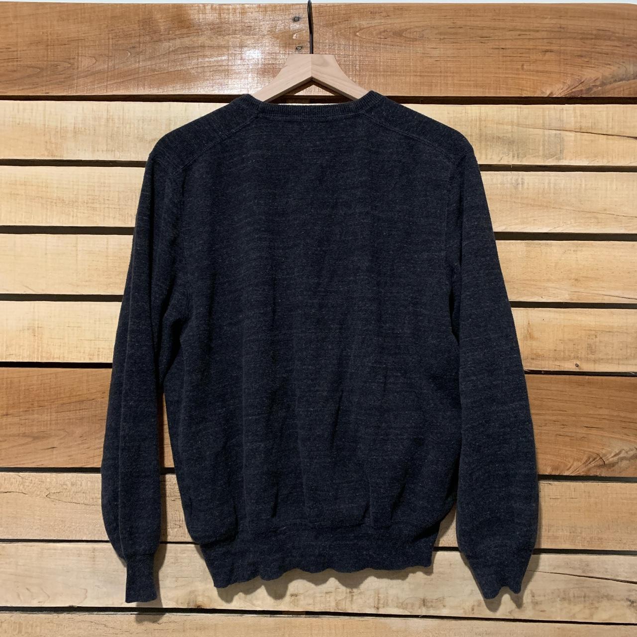 Polo Ralph Lauren Men's Black and Grey Jumper | Depop