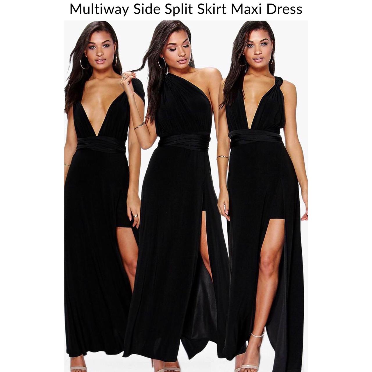 Multiway side split on sale skirt maxi dress