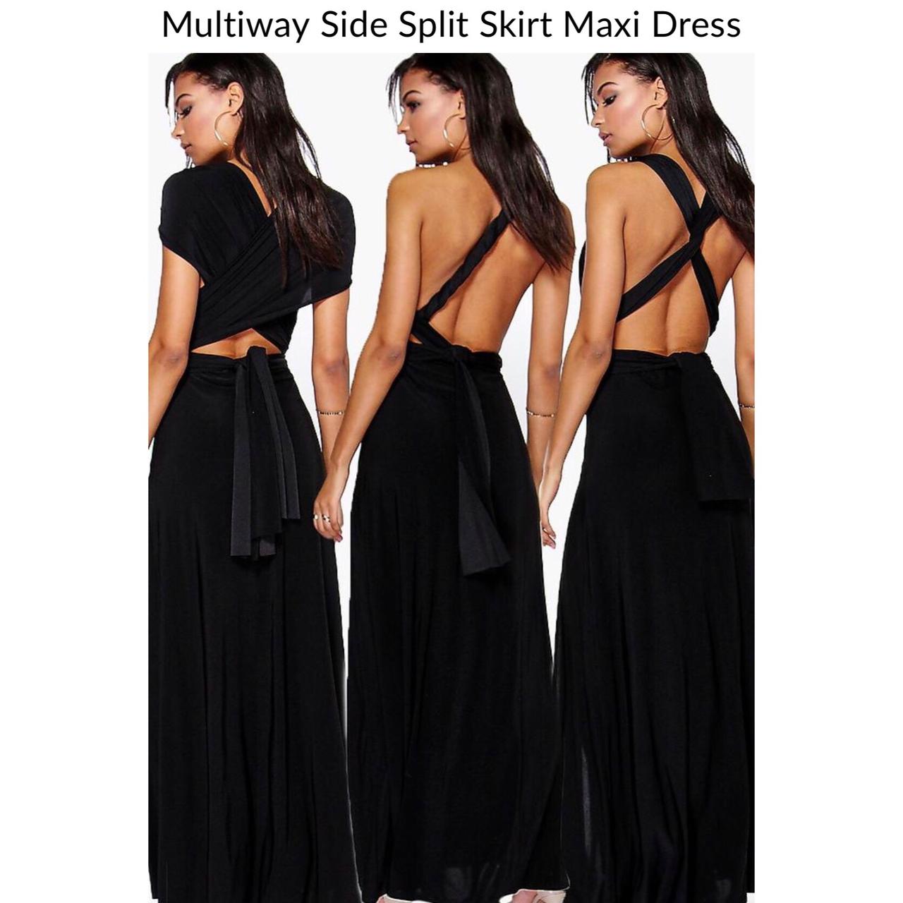 Multiway side split 2025 skirt maxi dress