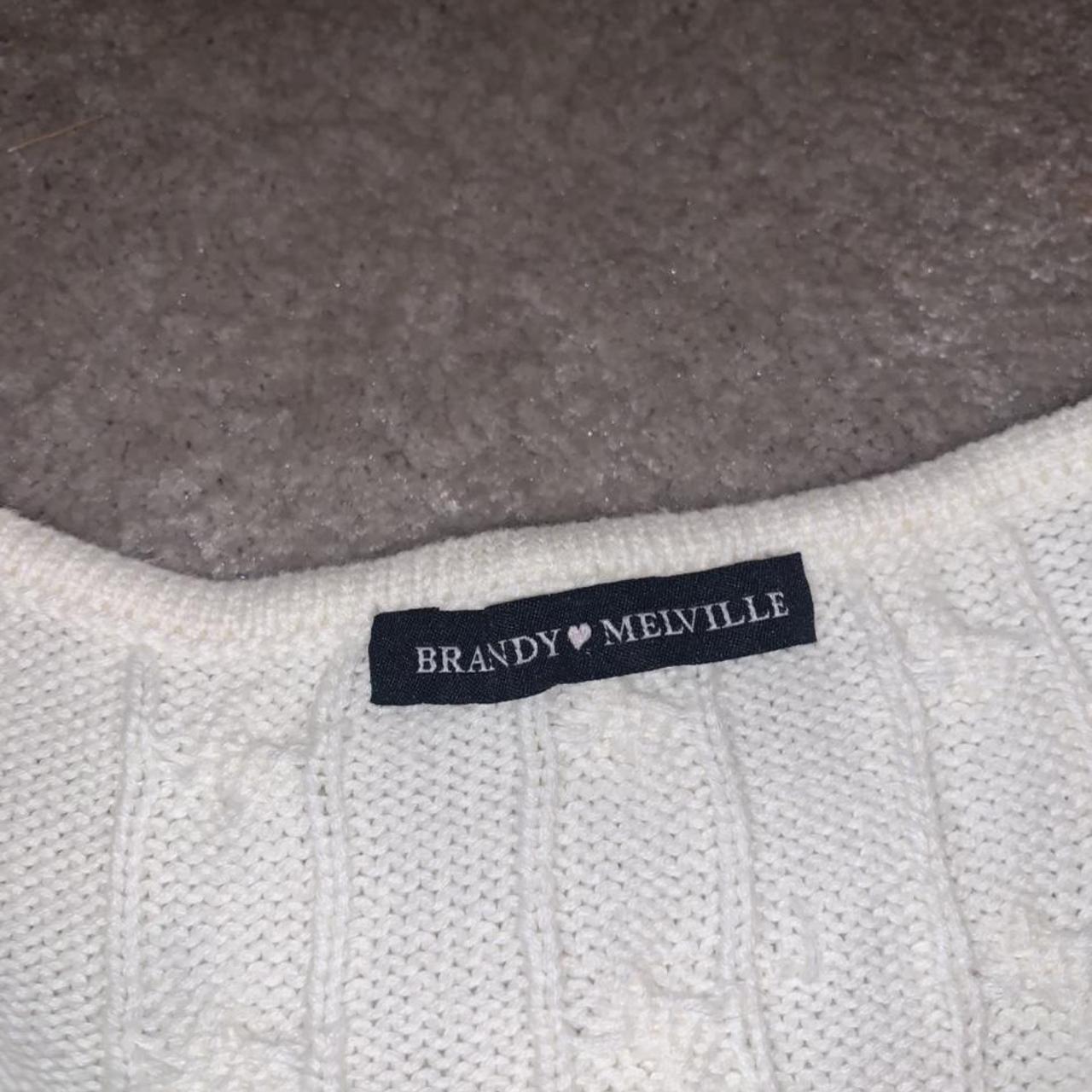 BRANDY MELVILLE OLSEN WOOL CABLE KNIT CARDIGAN in... - Depop