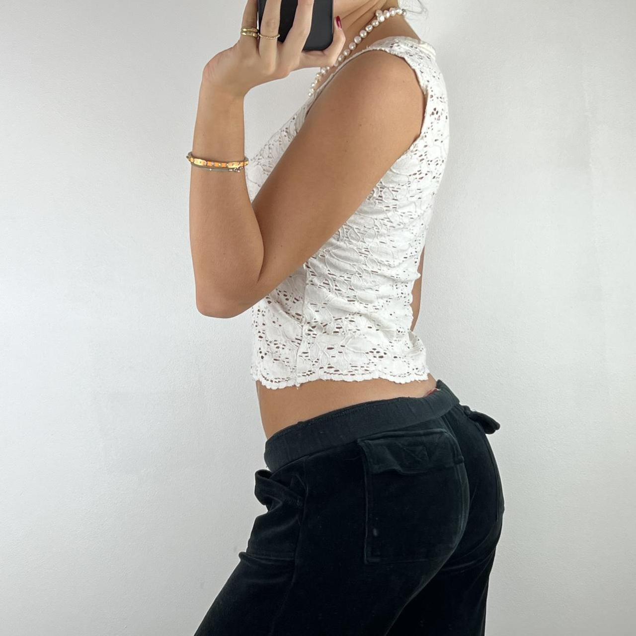 Lace Y2k tank top, label says premier de toi Depop