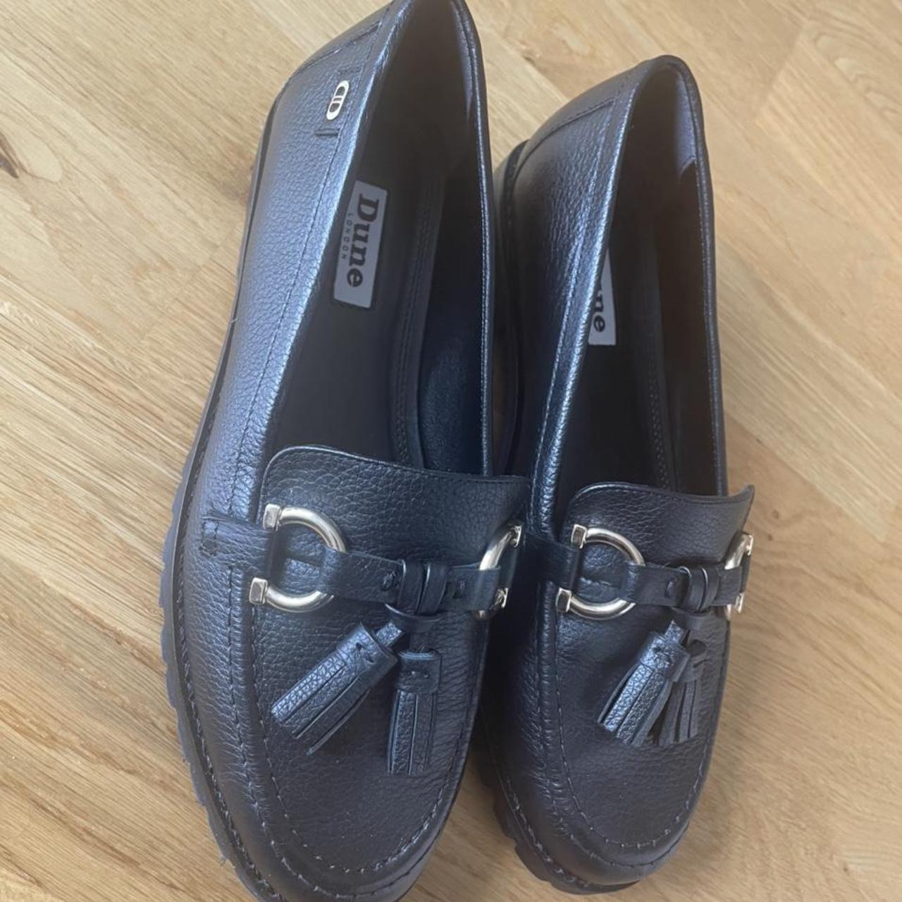 size 4 black loafers