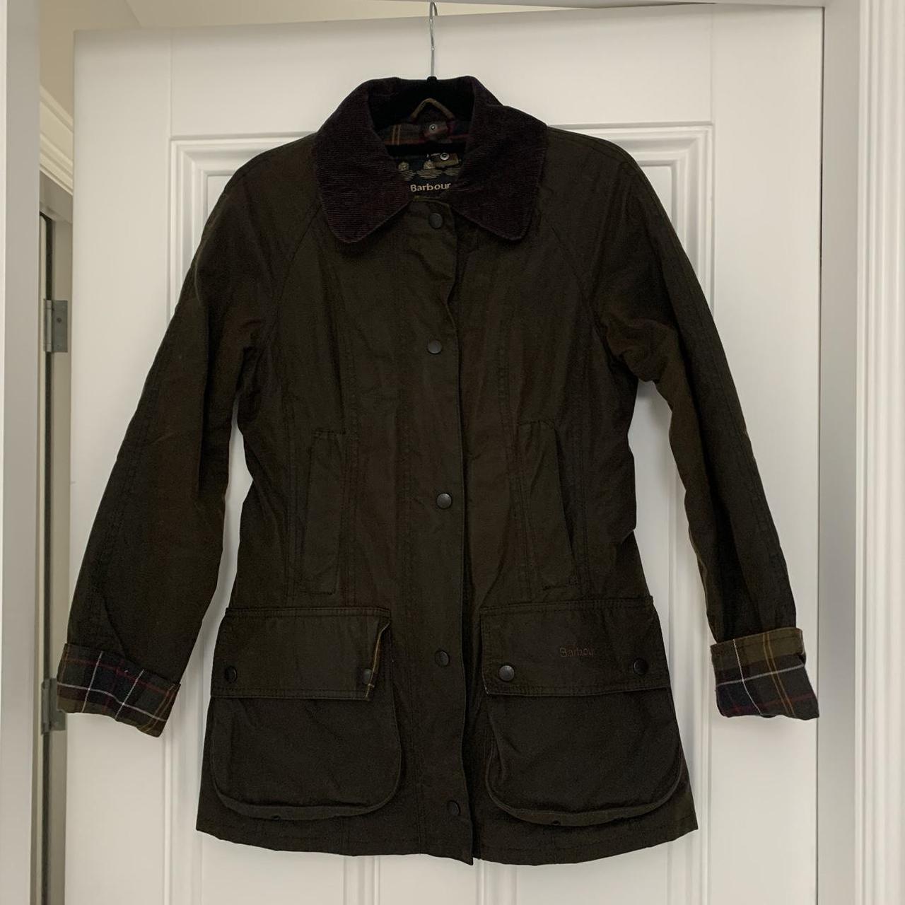 Barbour Classic Beadnell Wax Jacket Women’s UK6... - Depop