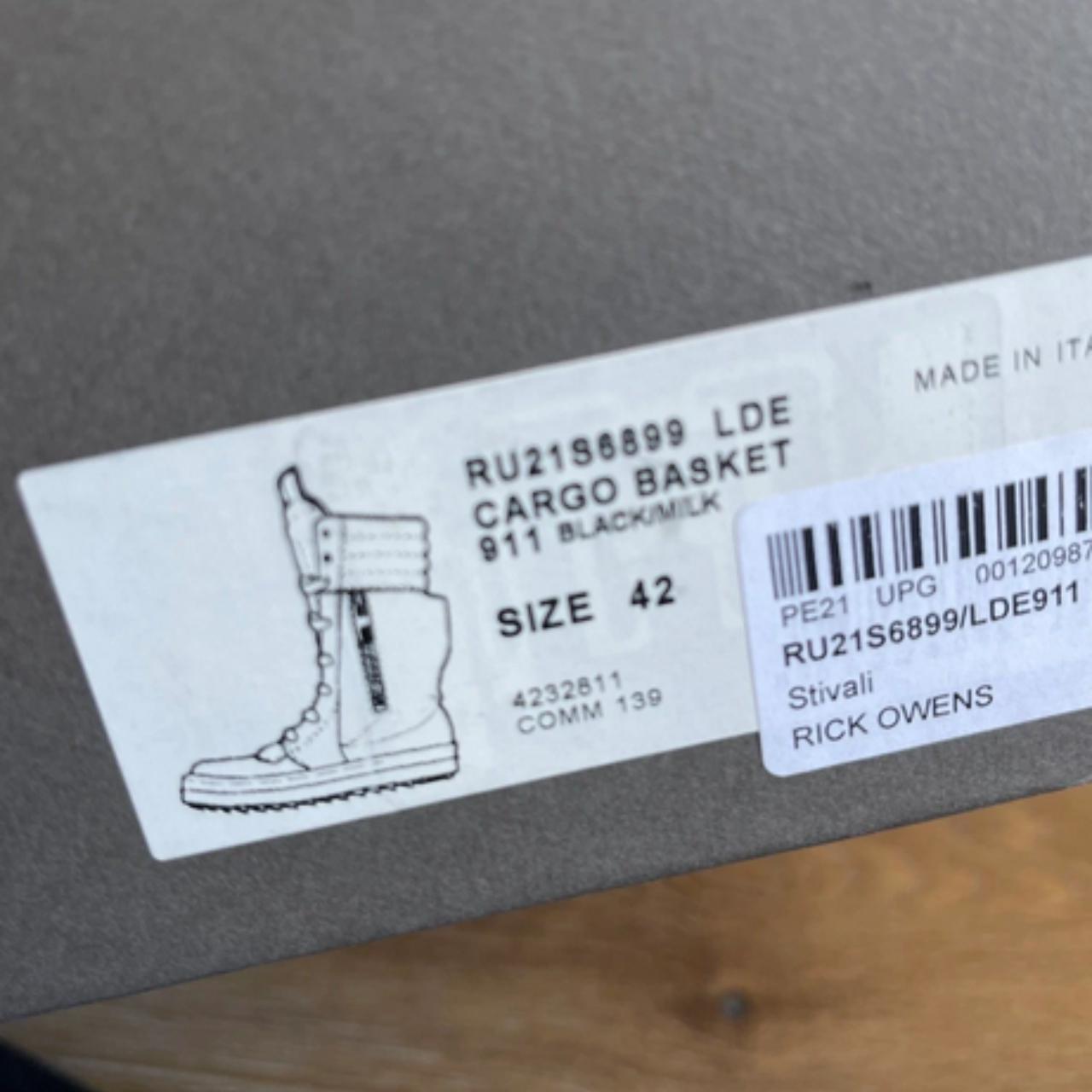 Rick Owens cargo basket Size: 9.5 Used twice for | Depop Rick Owens cargo basket Size: 9.5 Used twice for | Depop