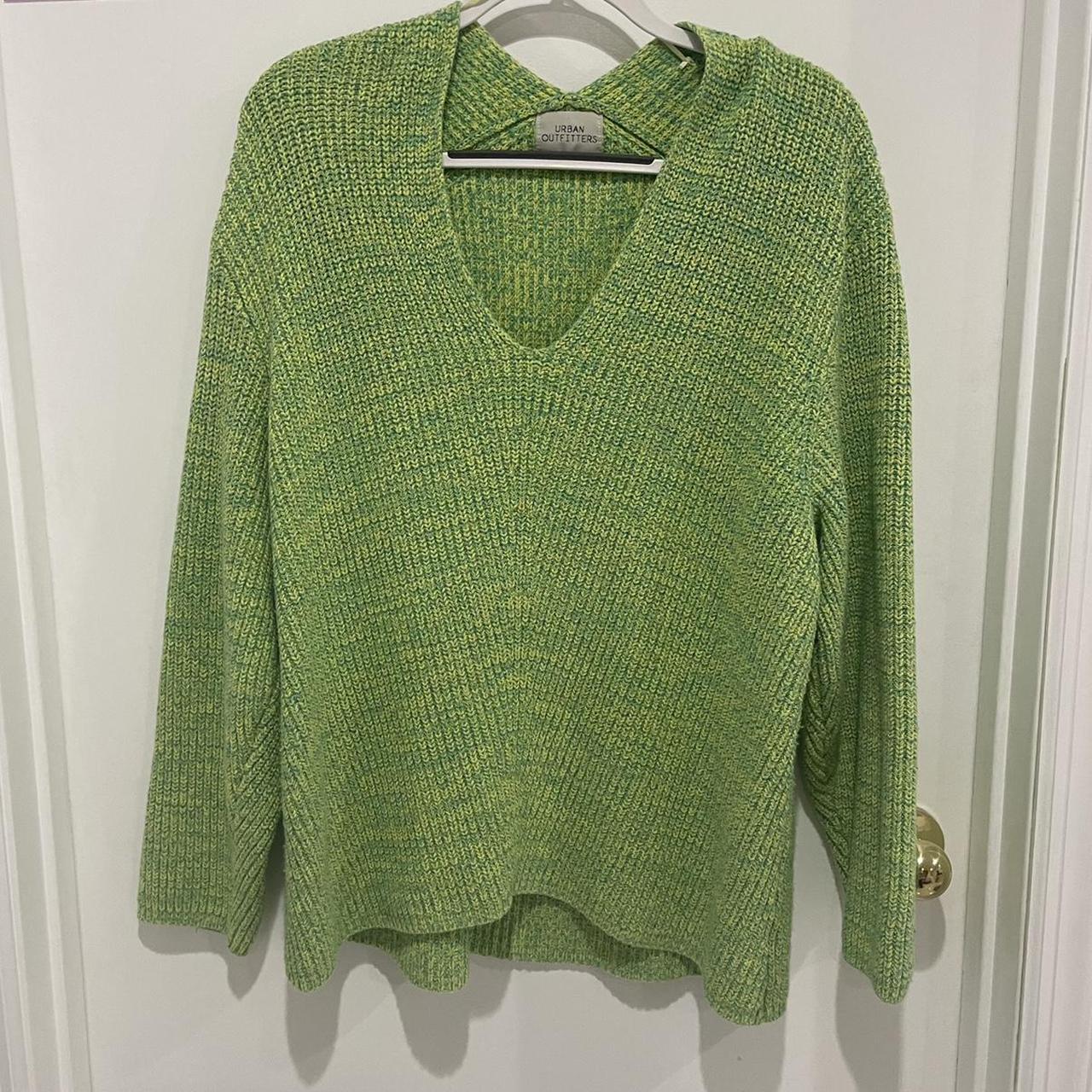 super cute green & blue sweater from urban... - Depop