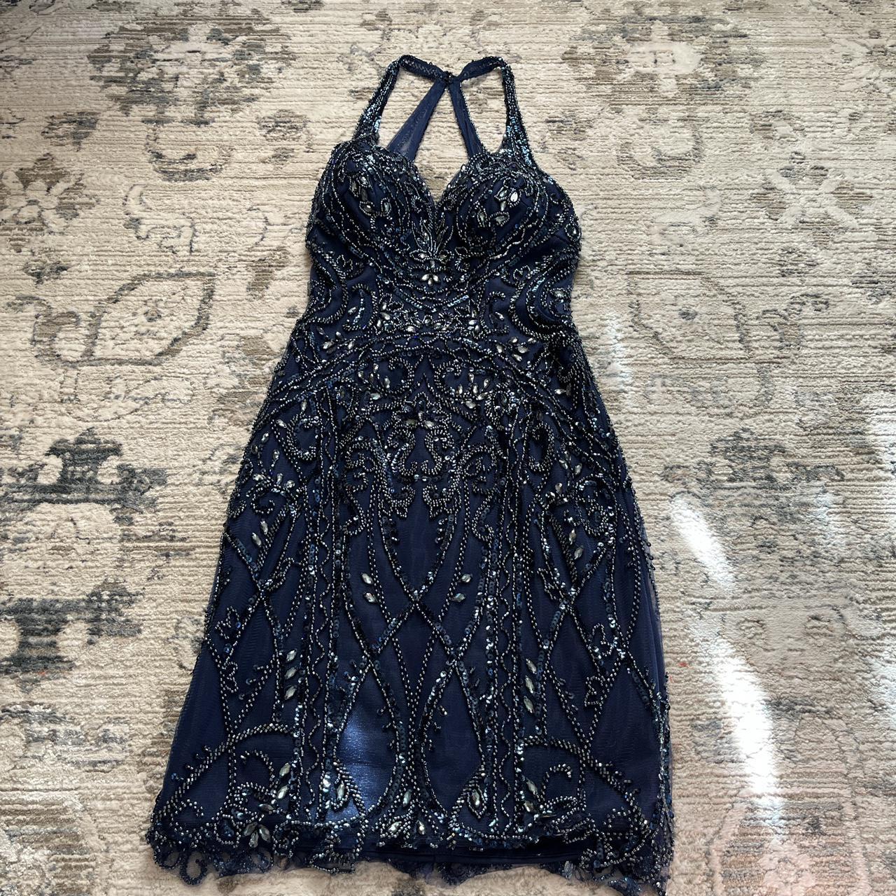 sherri hill homecoming dress size 2 but could fit... - Depop