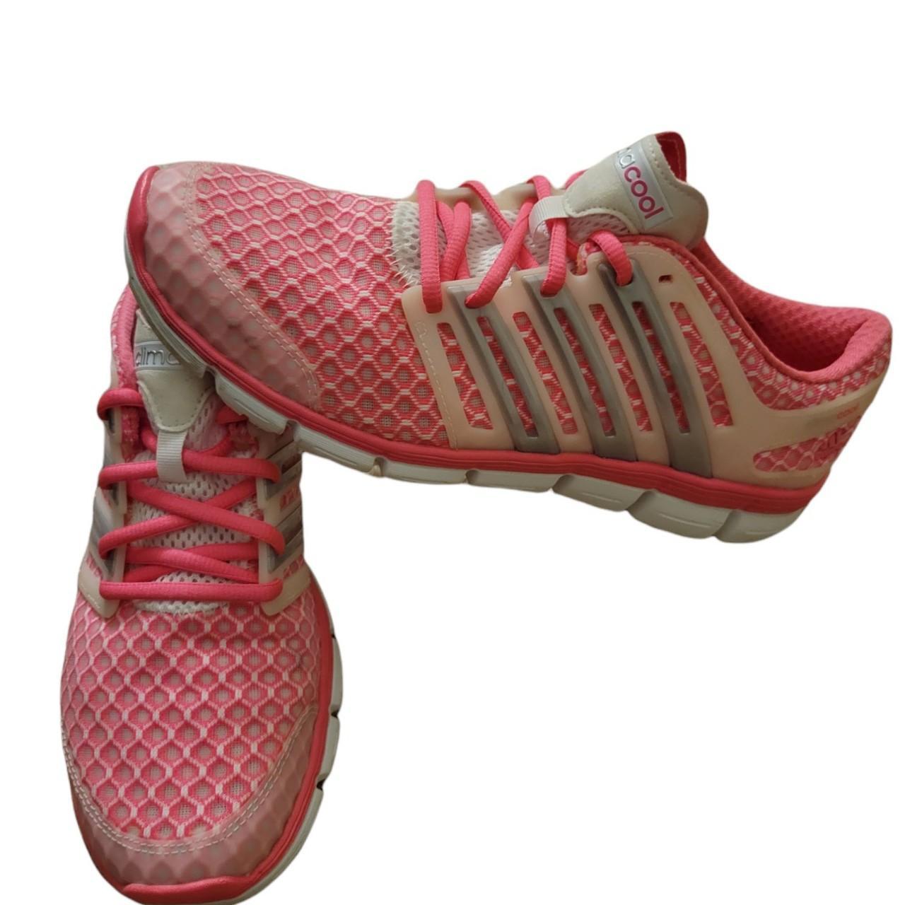 adidas Climacool W Pink White Women Running Sports Shoes Sneakers