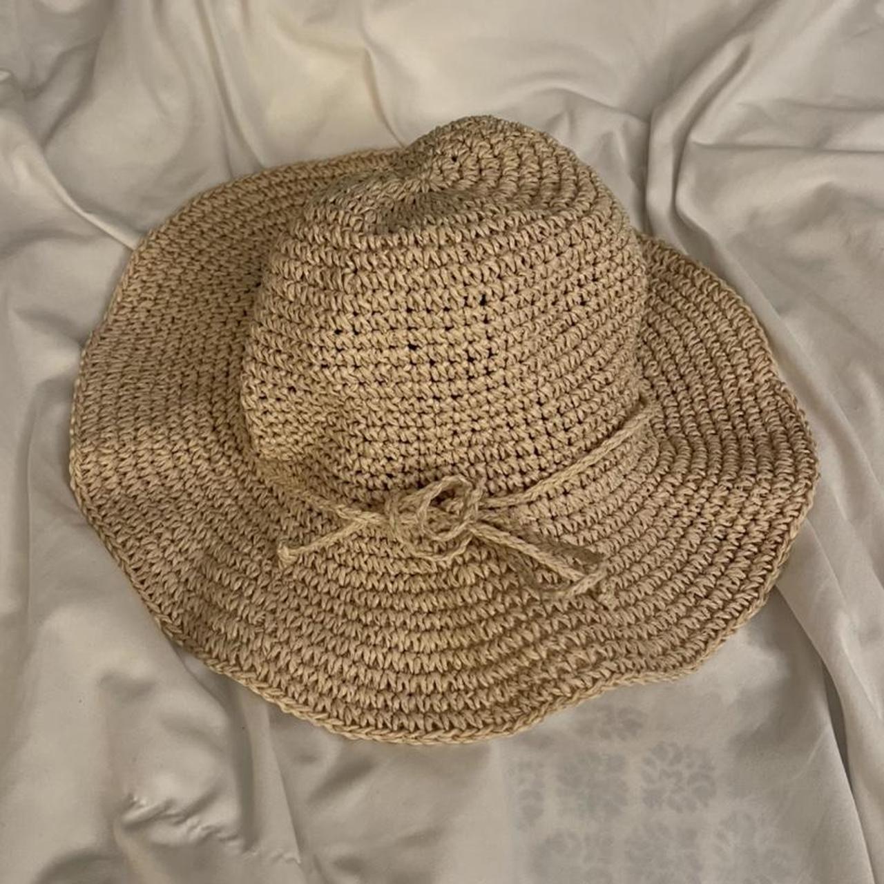 Cutest little straw bucket hat! This thing is... - Depop