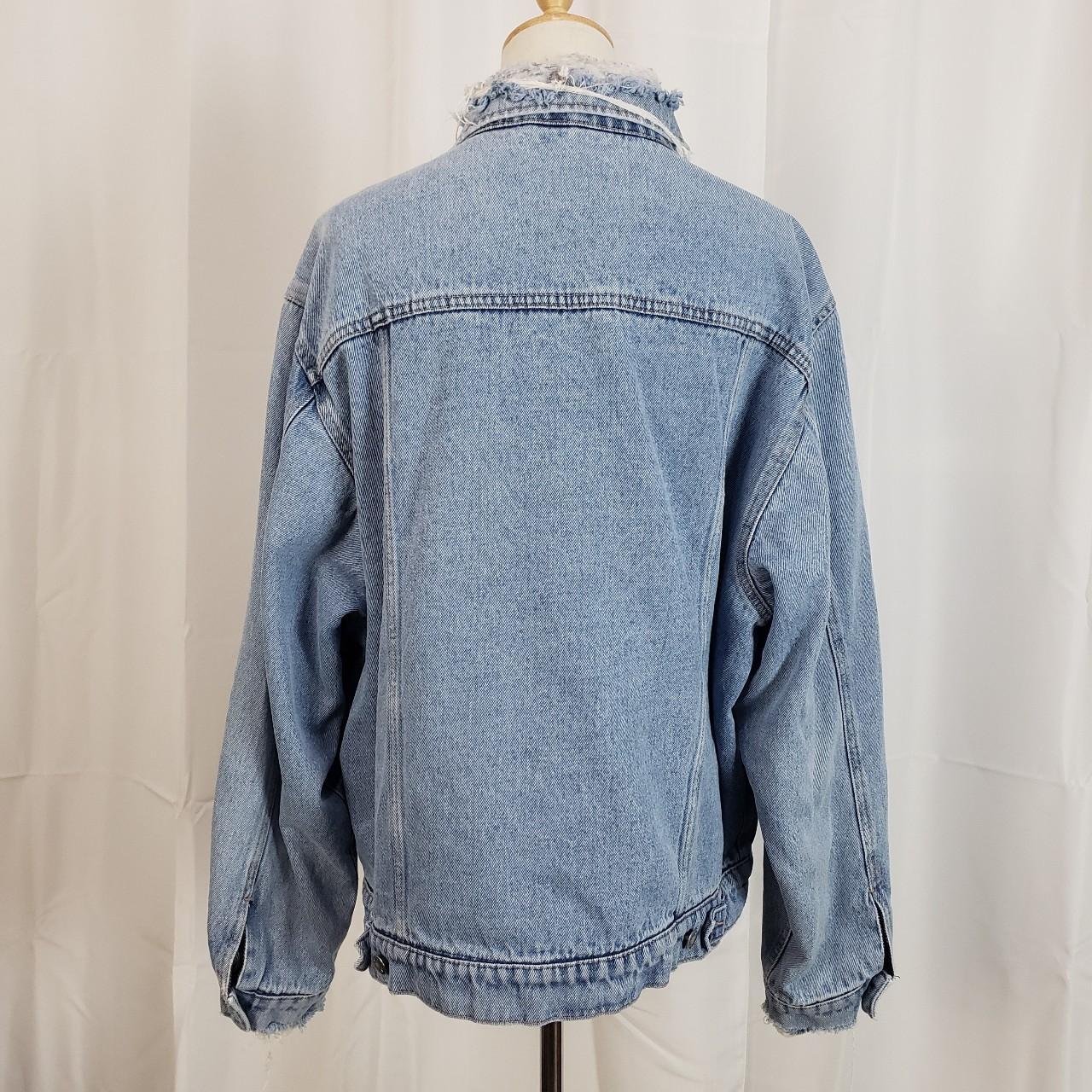 Wrangler Hero Blanket Lined Blue Denim Jean Jacket... - Depop