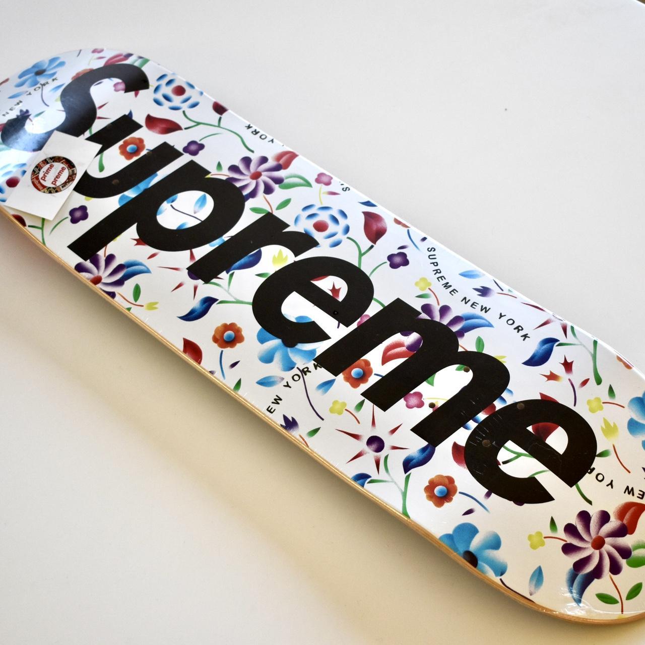Floral Pattern Skate Board Supreme Airbrushed Floral Skateboard