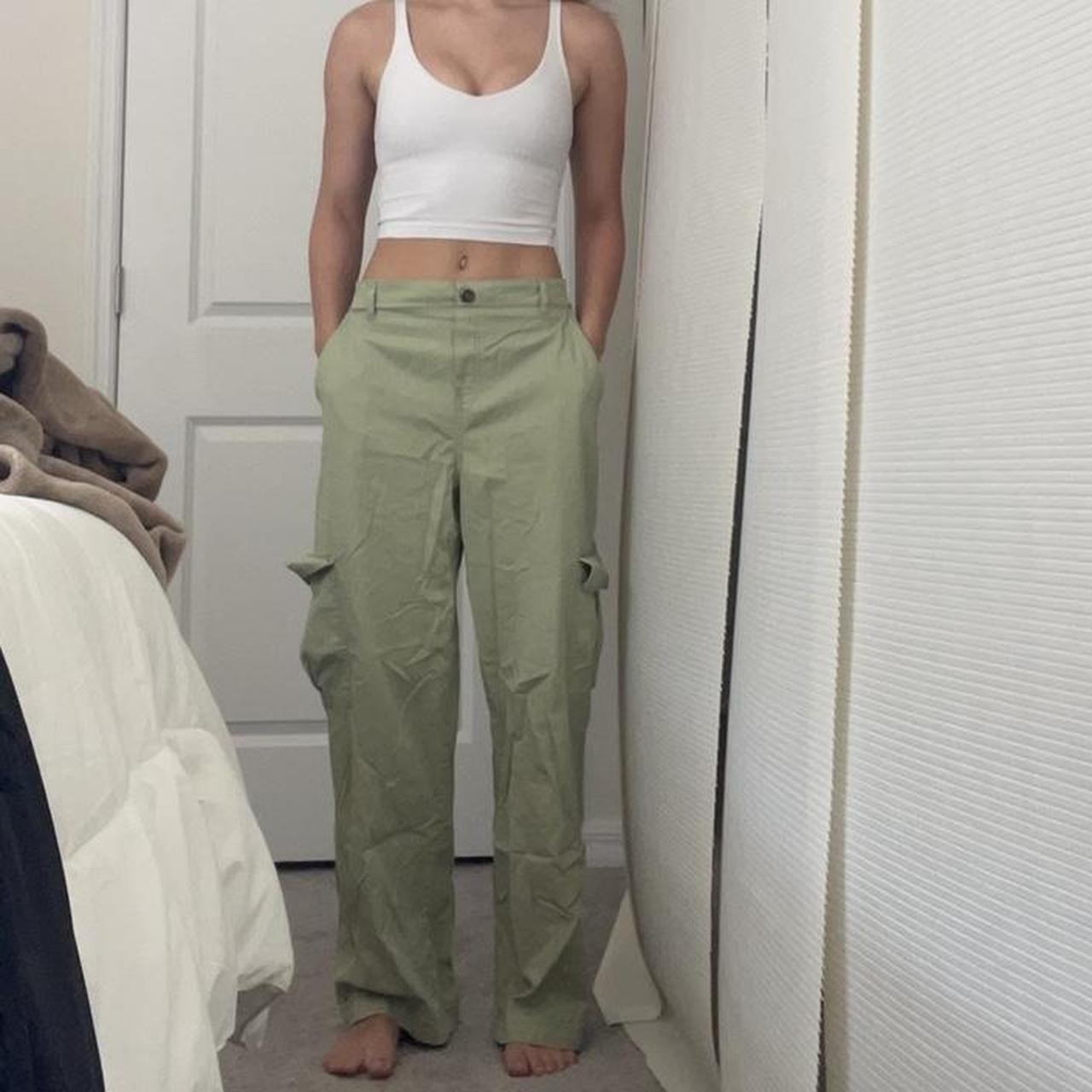 Light green lose fitting pants ! Feel free to... - Depop