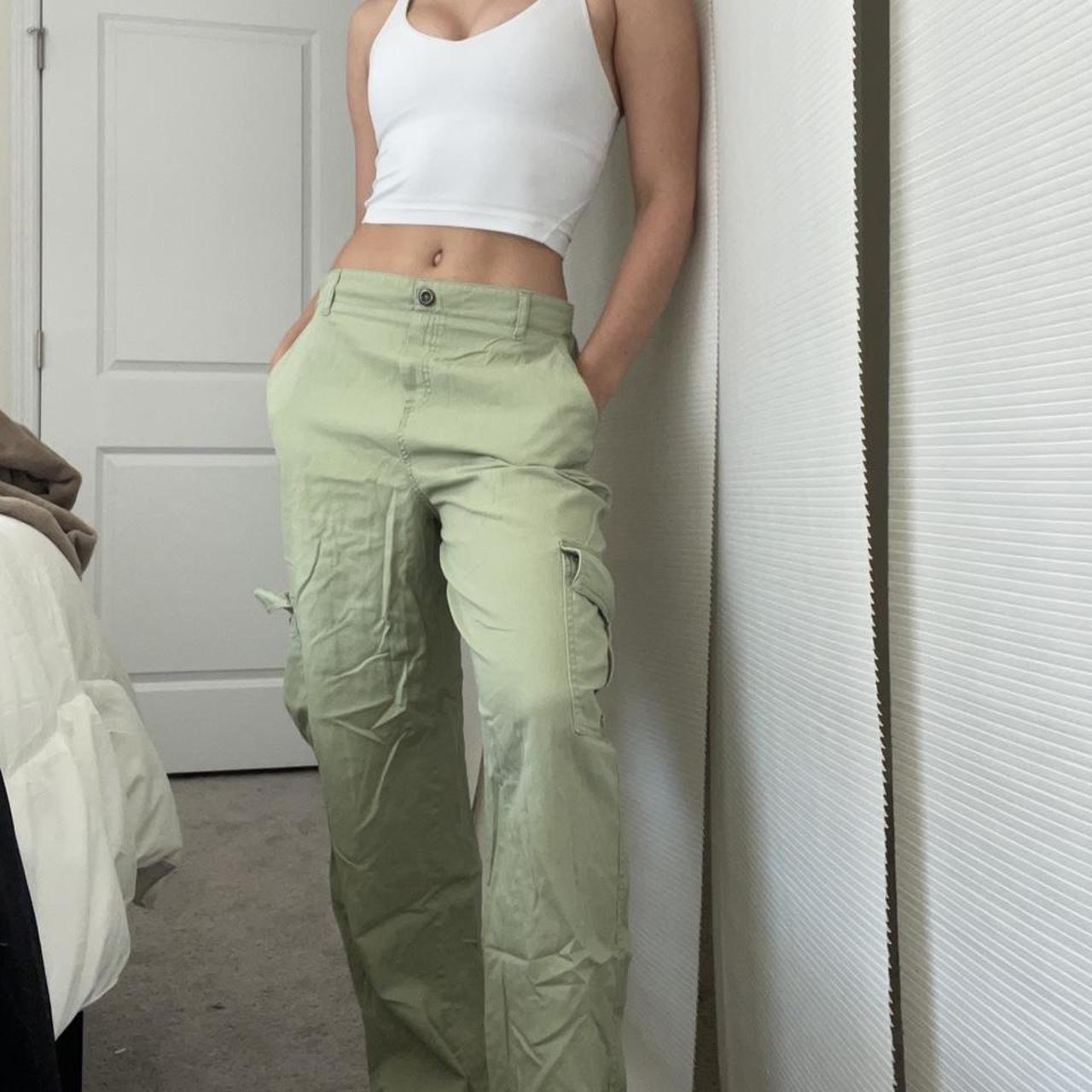 Light green lose fitting pants ! Feel free to... - Depop