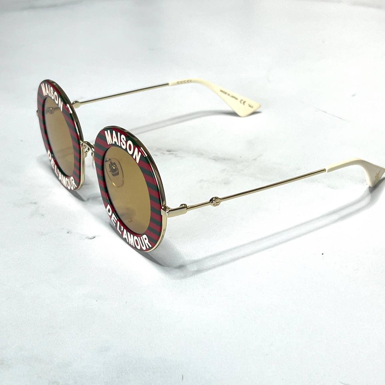 gucci red glitter sunglasses