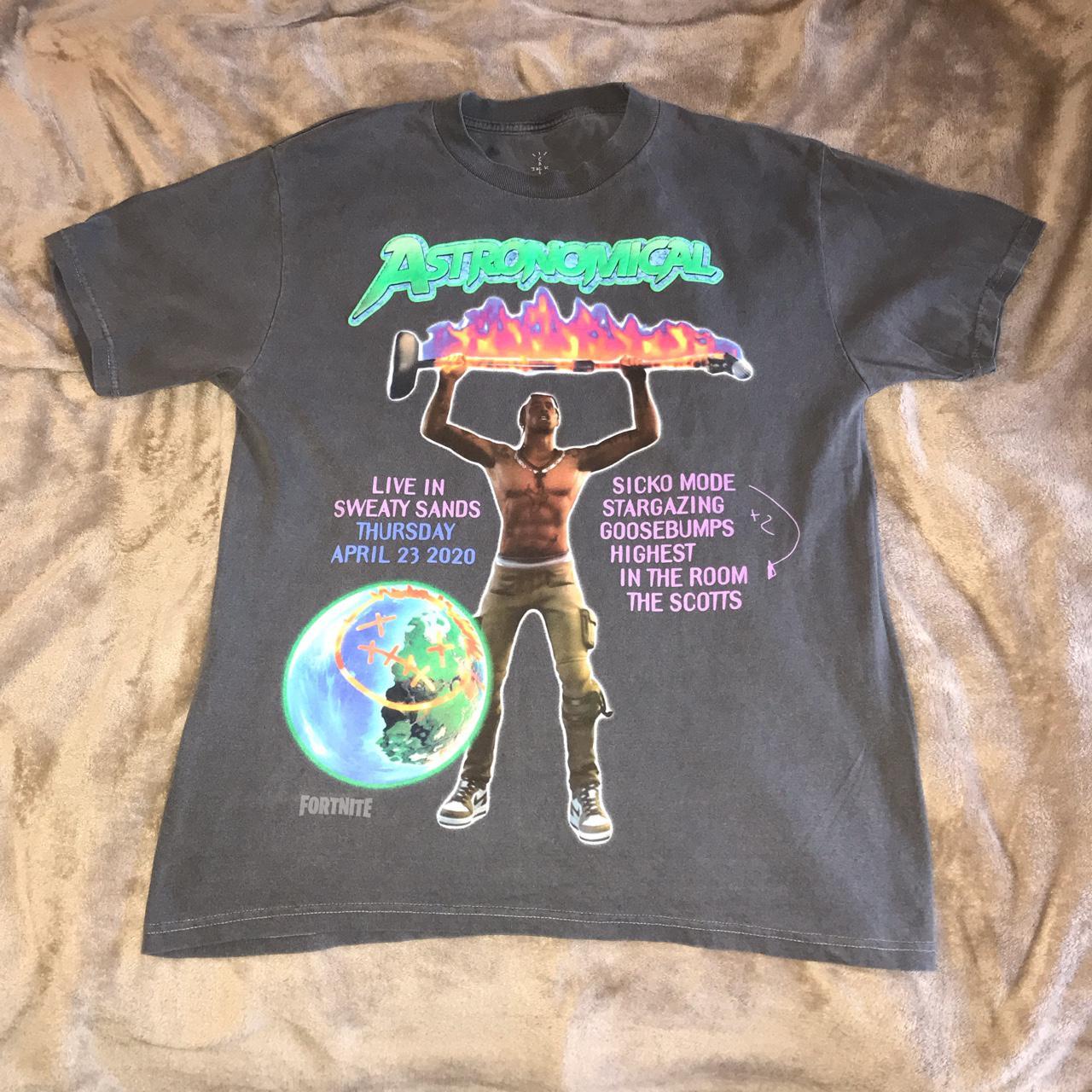 travis scott back bling t shirt