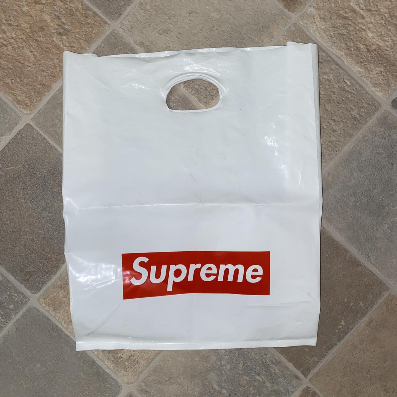 Supreme large reusable shopping bag tote Used once - Depop