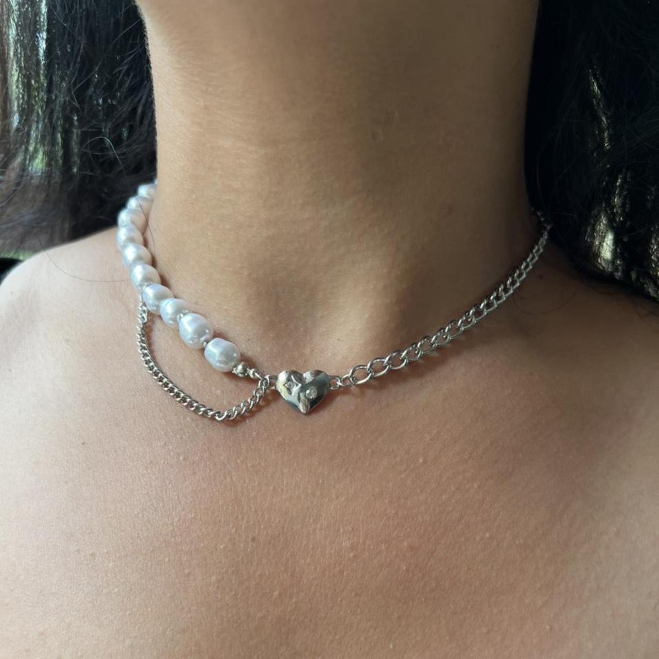 High Quality Stainless Steel Chain And Pearl Depop