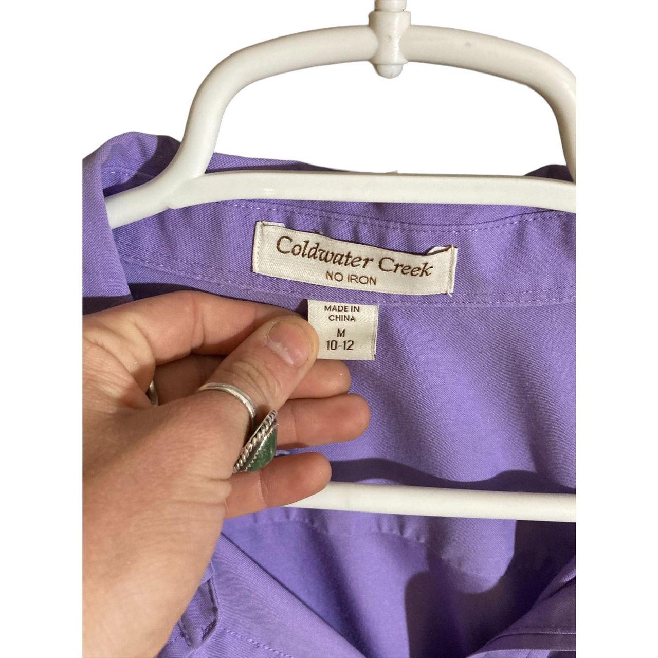 Coldwater Creek Women S Purple Blouse Depop