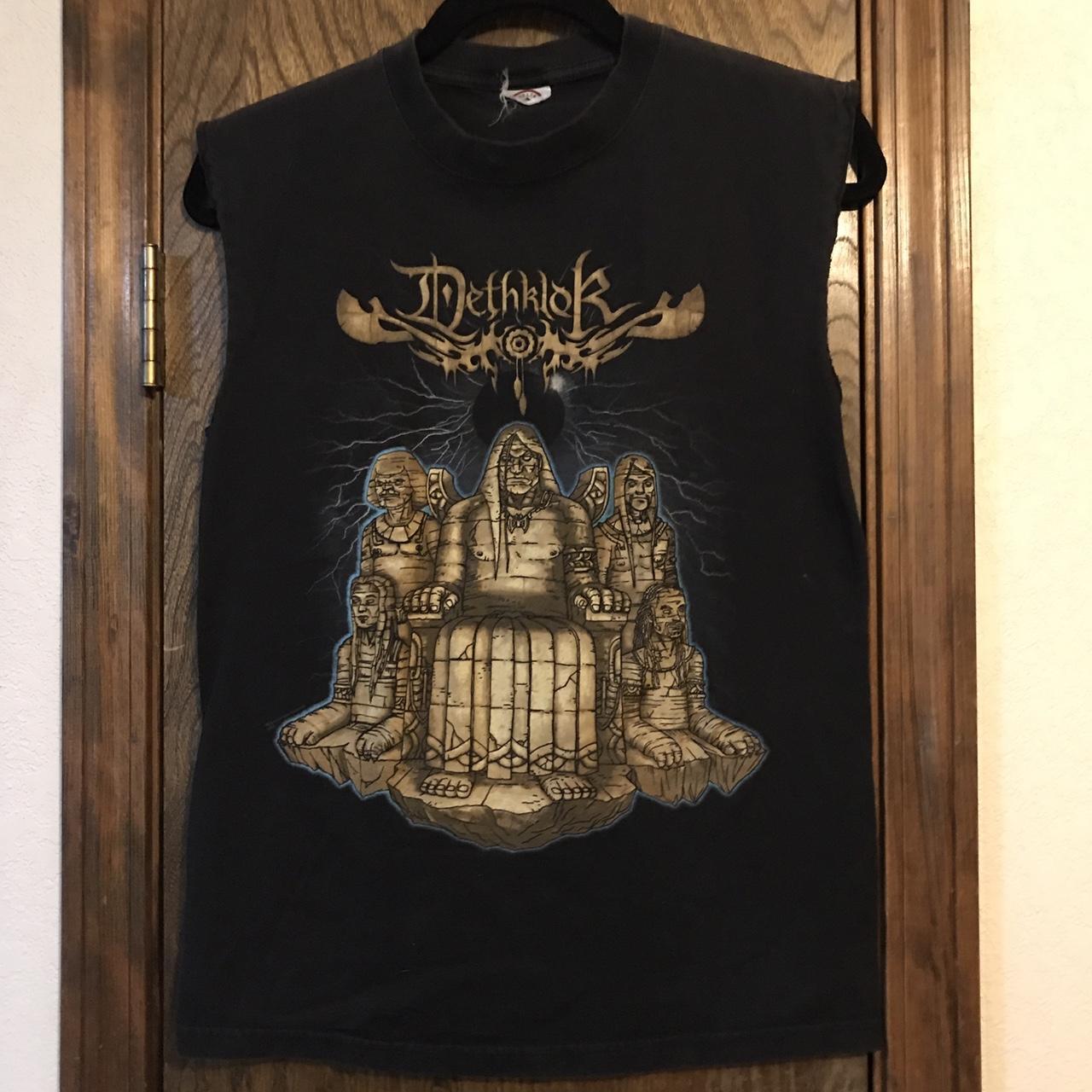 Dethklok cut sleeve shirt. - Depop