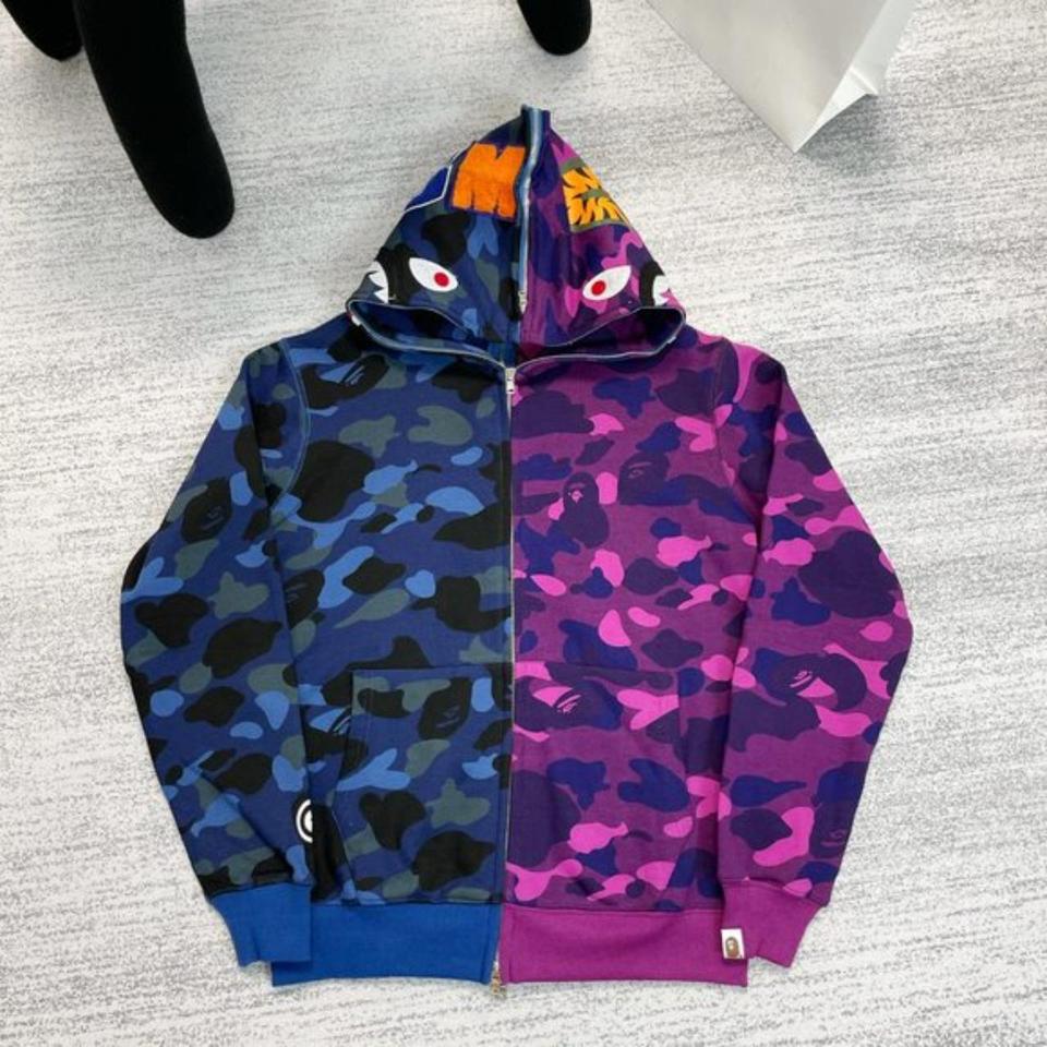 Purple BAPE Hoodie  BAPE Purple Hoodie NY Jacket