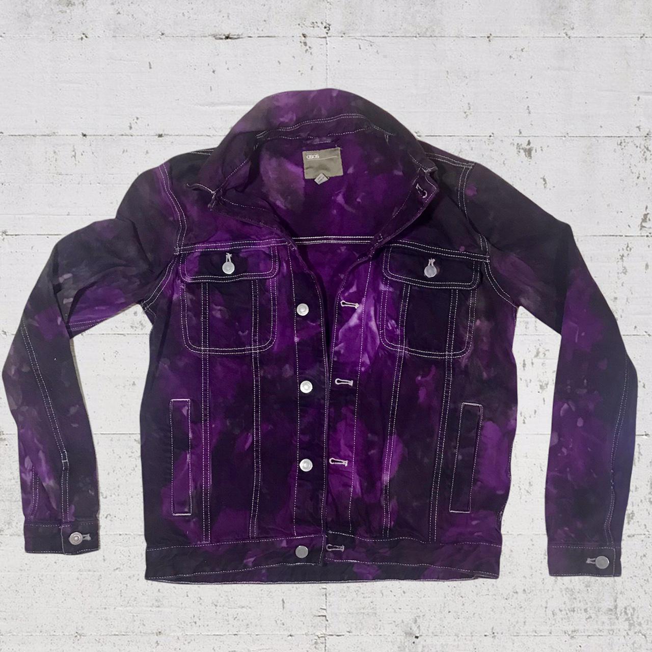 Handmade of tie dyed denim jacket, Here is