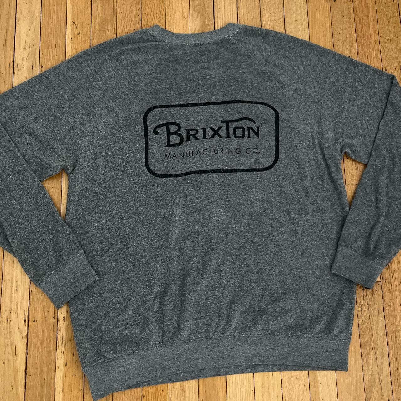 Brixton Men's Grey and Black Jumper (4)