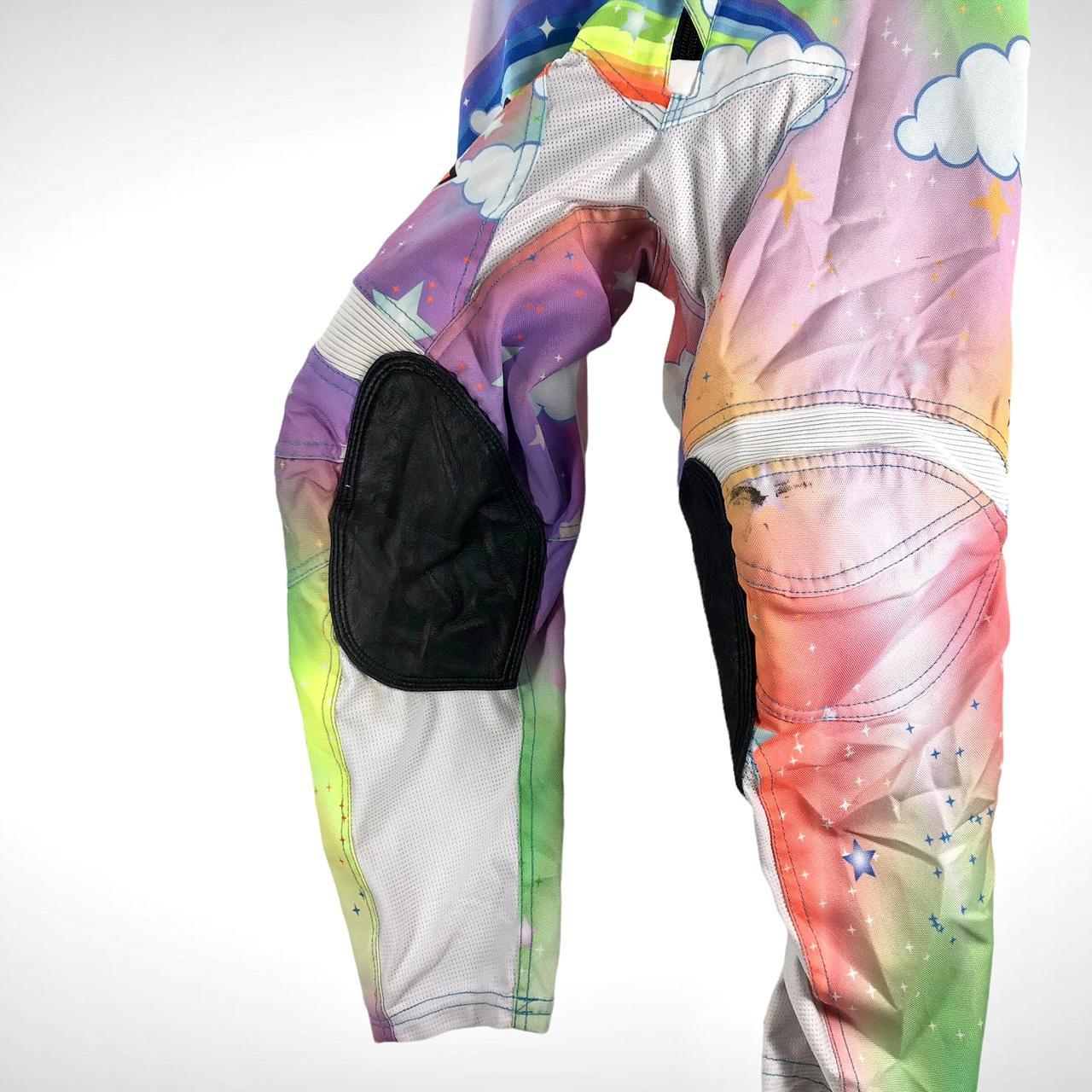 AOT Racing Motocross Vented Pants Sz 22 Leather Knee... Depop