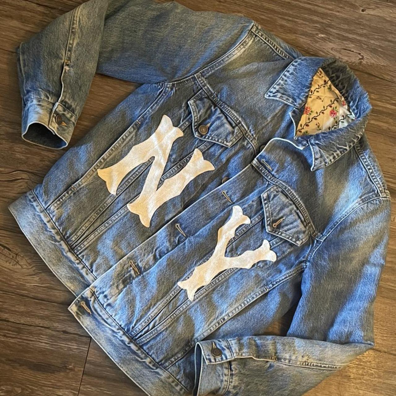 Gucci Blue NY Yankees Edition Patch Jeans Gucci