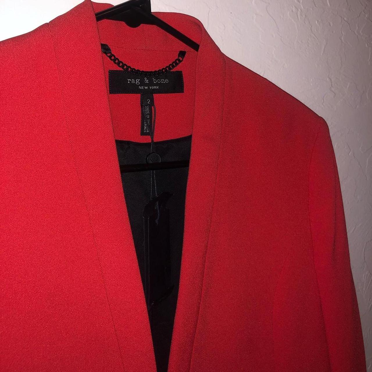 rag and bone red blazer