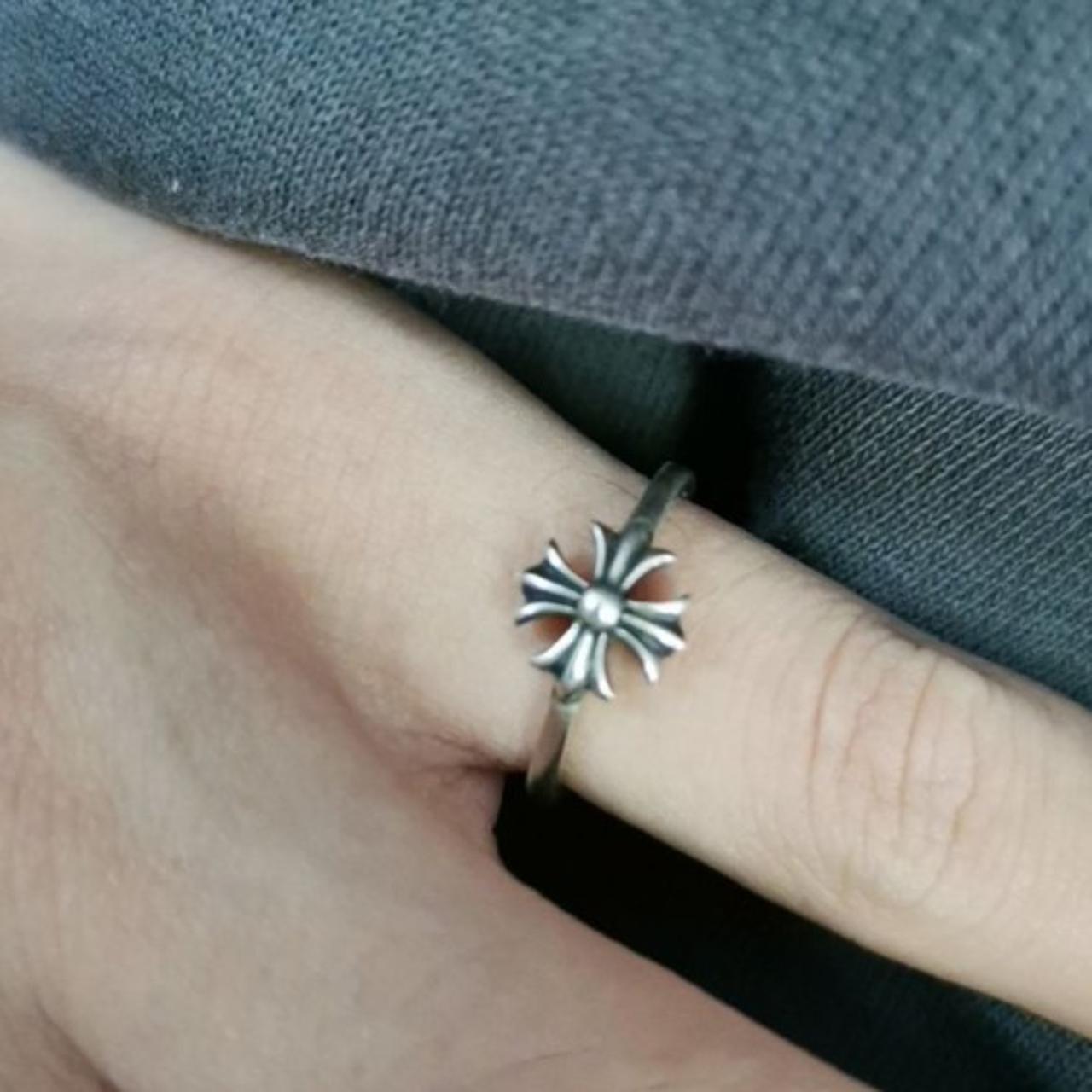 Chrome Hearts cross flower ring. • Style: Ring • | Depop