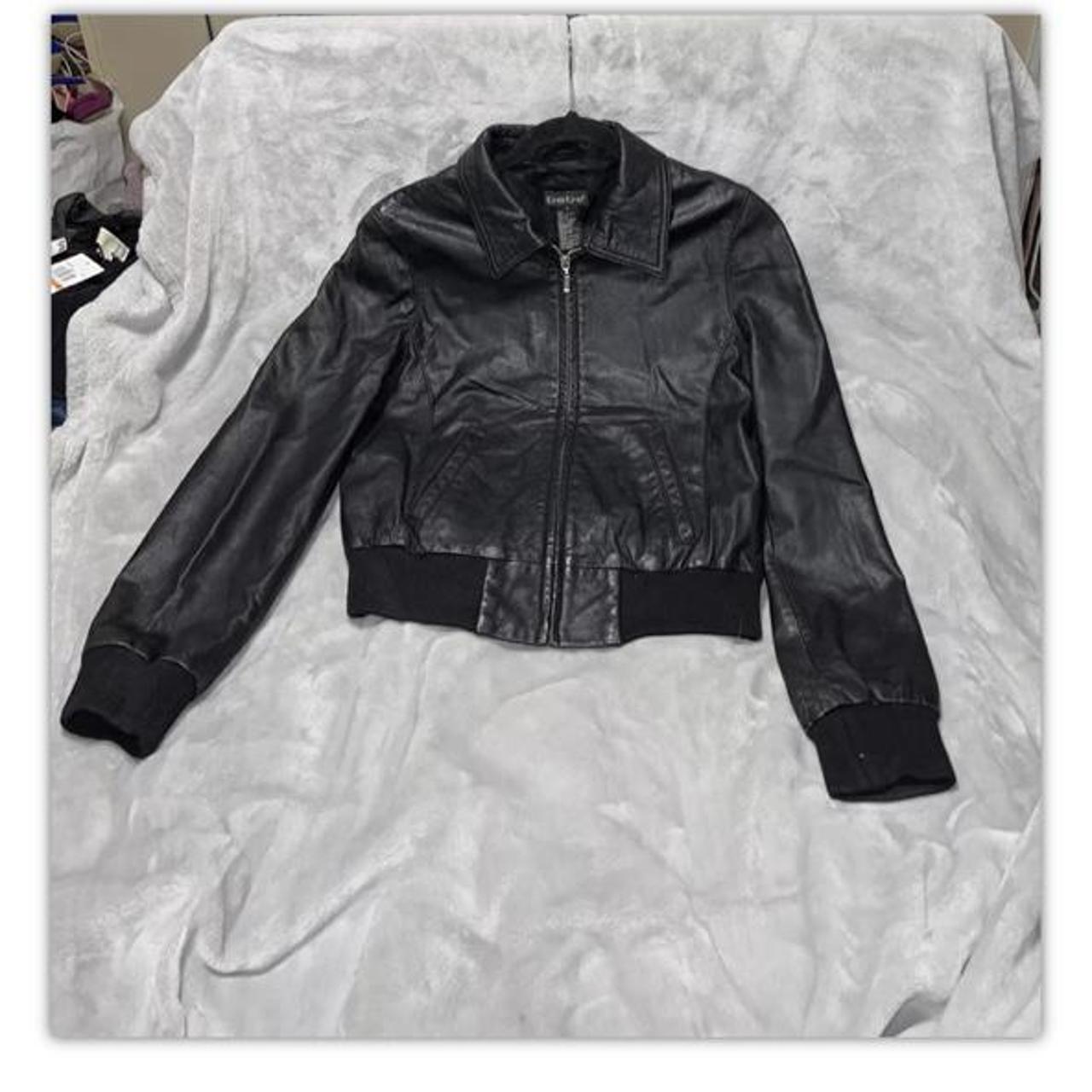 bebe leather jacket