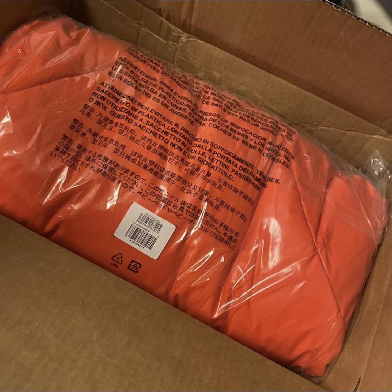 yeezy red puffer jacket