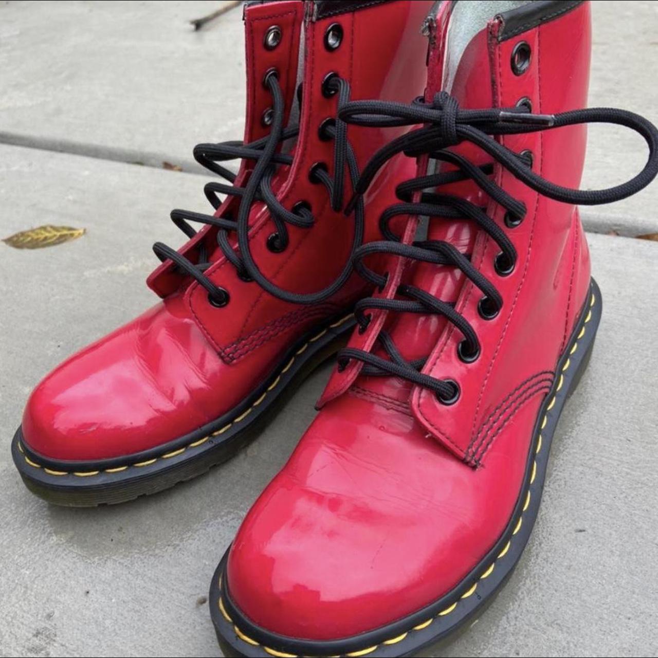 Bright red 2024 doc martens