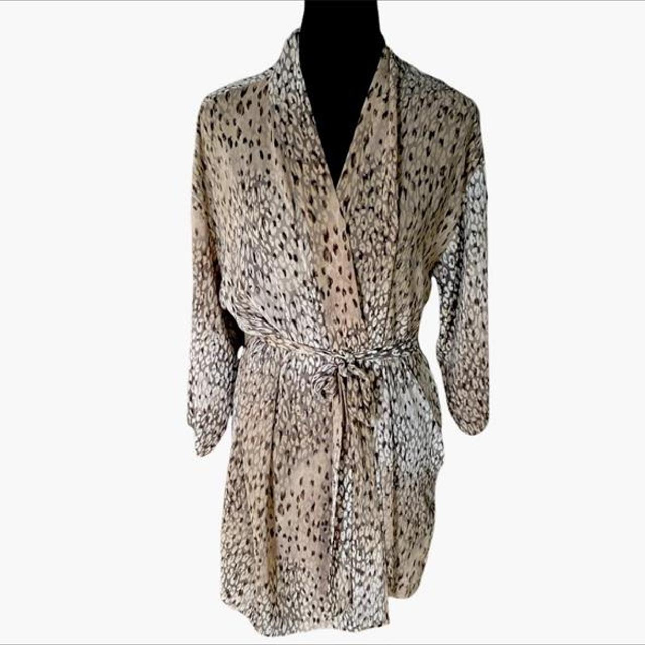 Victoria's Secret Cheetah Print Robe. One size fits... - Depop