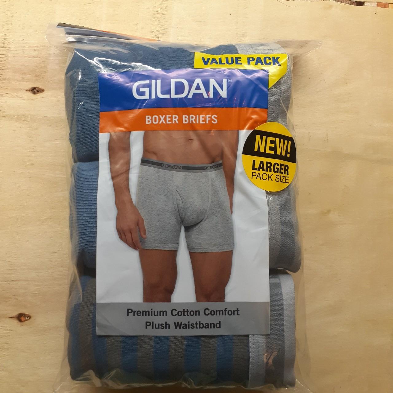 Gildan Men's Boxer Briefs Value Pack 4 size 2XL - Depop